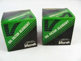 Kz750-1300 Vesrah Vsf-4001 Lot 2 Versah Oil Filters Sf4001 Hf126 For Kawaski Inch 83-ft88