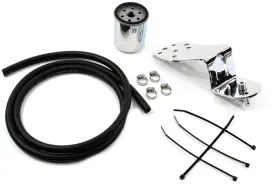 40-0100 Vtwin Chrome Oil Filter Mounting Kit For 1941-1999 Harley Touring Softail