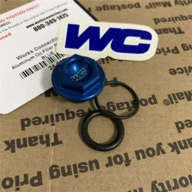 24-012 Works Connection Oil Filler Plug Fit Suzuki Rm 85 125 250 Rm-z 450 Rmx450z Blue