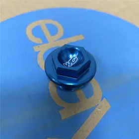 24-030 Works Connection Oil Filler Plug Fit Ktm 65 85 250 300 380 450 530 Blue