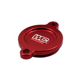 Works Connection 27-165 Oil Filter Cover - Red