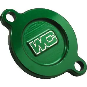 Qyq89vyf4p Works Connection Green Aluminum Oil Filter Cover For Kawasaki Kx450f 16-23