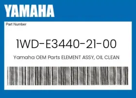 1wd-e3440-21-00 Yamaha Genuine Element Assy Oil Cleaner -