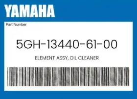 5gh-13440-61-00 Yamaha Genuine Element Assy Oil Cleaner -