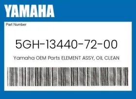5gh-13440-72-00 Yamaha Genuine Element Assy Oil Cleaner -