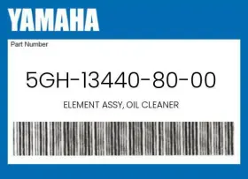 5gh-13440-80-00 Yamaha Genuine Element Assy Oil Cleaner -