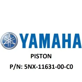 5nx-11631-00-c0 Yamaha New Oem 2002-2004 Yz 250 Piston