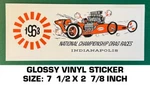 Nhra 1963 National Championship Indianapolis Vinyl Decal Sticker - Drag Races Used. Price: $10.15.