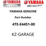 Yamaha Genuine Element, Air Cleaner 4TE-E4451-00 New. Price: $60.86.