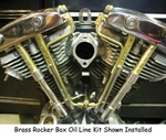 Cylinder Brass Rocker Box Oil Line Kit For 66-84 Harley Shovelhead 83192 New. Price: $99.95.