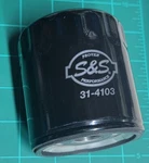 S&s Cycle Oil Filter 31-4103 Black For 1999 2006 Harley Big Twin Engines New. Price: $21.99.
