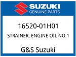 Suzuki Oem Part 16520-01H01 Strainer, Engine Oil NO.1 New. Price: $32.34.