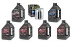 Harley Twin Cam 99-17 Maxima Sythetic 20W50 3 Hole Oil Change Kit Chrome Filter New. Price: $98.99.