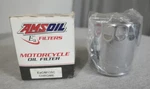 New Genuine Amsoil Motorcycle Engine Filter EAOM135C Chrome. Price: $19.99.