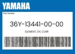 Yamaha Genuine Element, Oil Clnr 36Y-13441-00-00 New. Price: $11.24.