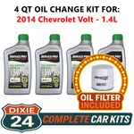 Fits: 2014 Chevrolet Volt 1.4L 6,000 Mile Synthetic Oil & Filter Kit (5W-30) New. Price: $64.95.
