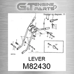 M82430 Lever Fits John Deere (surplus Open Box) New. Price: $36.84.