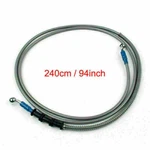 240CM/94" M10 Brake Oil Hose Line Banjo Fitting Stainless Steel End Sg Ca New. Price: $22.50.
