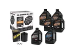 V-twin Oil Change Kit Mineral W/ Black Filter Evolution New. Price: $81.53.