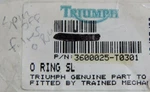 New Genuine Triumph Factory Rubber Oil Filter Large O-ring Oem 3600025-T0301. Price: $7.73.