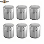 6PCS Chrome Oil Filters Fit For Harley Big Twins 1999-UP Replacement 63798-99 New. Price: $79.99.