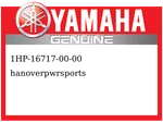 Yamaha Oem Part 1HP-16717-00-00 Ring, Seal New. Price: $34.99.