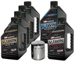 Complete Vtwin Engine Oil Change Kit Synthetic Blend Harley Davidson Cam 6 New. Price: $175.25.