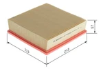Bosch Air Filter Lada Audi Vw 1,6 2,2 021129620D 1257305 1444Q2 A752C New. Price: $35.11.