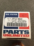 Parts Unlimited 0712-0049 Oil Filter New. Price: $6.00.