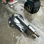 2001-2003 Indian Gilroy Chief Scout Spirit Chrome Oil Filter Mount Used. Price: $100.00.
