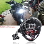 7" Led Hi/lo Drl Headlight + 1.69" Bracket For Yamha MT-03 MT-07 MT-09 FZ07 FZ09 New. Price: $85.66.