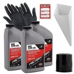 Factory Racing Parts Sae 10W-40 3QT Oil Change Kit For Kawasaki EX650 Ninja 650R New. Price: $39.99.