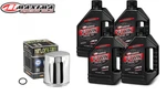 Maxima Synthetic 20W50 Oil Change Kit Chrome Filter Harley Twin Cam 1999-2017 New. Price: $79.99.