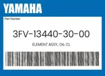 Yamaha Genuine Element Assy, Oil Cl 3FV-13440-30-00 New. Price: $17.65.