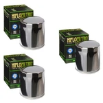 3X Hiflo Chrome Oil Filter For Harley Davidson HF174C, Second List Nuovo. Price: $84.86.