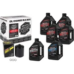 Maxima 90-119016PB V-twin Oil Change Kit Synthetic 20W-50 Black Filter Cam New. Price: $107.99.