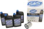 S&s Cycle Oil Change Kit For Harley-davidson Big Twin Sportster 4 Quarts New. Price: $113.31.