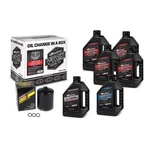 Maxima Synthetic 20W50 3 Hole Oil Change Kit Black Filter Harley Twin Cam 99-17 New. Price: $109.99.
