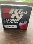 K&n Oil Filter KN-139 Suzuki/kawasaki 200 400CC Atv/motorcycles Models New. Price: $16.99.