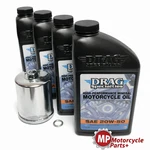 Harley Davidson Drag Big Twin Cam 99-17 Oil Change Chrome Filter Kit New. Price: $59.95.