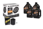 Maxima V-twin Quick Change Kit Mineral W/ Black Filter Evo/sportster 90-069014B New. Price: $67.99.