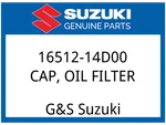 Suzuki Oem Part 16512-14D00 Cap,oil Filter New. Price: $34.39.