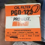 Nos Engine Oil Filter Pro Gauge PG0-123. Gm Wix Cross 51045. New. Price: $5.69.