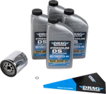 Drag Specialties Oil Full Synthetic Change Kit - 20W50 Twin Cam Chrome New. Price: $89.99.