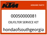 Ktm Oem Part 00050000081 Oilfilter Service Kit New. Price: $38.57.