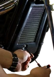 Klock Werks KWS-02-0616-B Oil Cooler Guard Black Softail New. Price: $54.95.