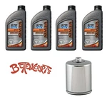 Oil Change Kit Bel-ray Harley Davidson V-twin Filter Semi-synthetic 20W50 Chrome New. Price: $59.99.
