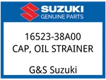Suzuki Oem Part 16523-38A00 Cap,oil Strainer New. Price: $30.14.