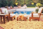 Caranas Grade-a Teak Wood 4 Pc Outdoor Garden Patio Sofa Lounge Chair Set New. Price: $1815.81.