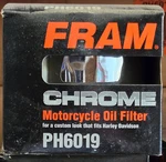 Fram Spin-on Oil Filter PH6019 10K Mile For Harley Davidson New. Price: $19.00.